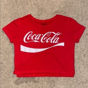 coca-cola red cropped t-shirt